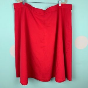 Lane Bryant modes skirt size 26/28 4X red